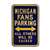 Michigan Wolverines Steel Parking Sign-All Others Sacked   