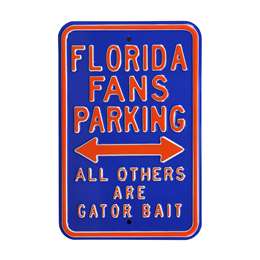 Florida Gators Steel Parking Sign-Gator Bait   