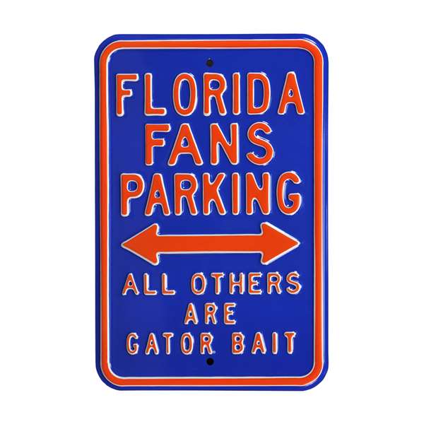 Florida Gators Steel Parking Sign-Gator Bait   