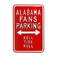 Alabama Crimson Tide Steel Parking Sign-Roll Tide   