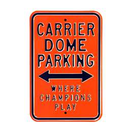 Syracuse Orange Steel Parking Sign-Where Champions Play   
