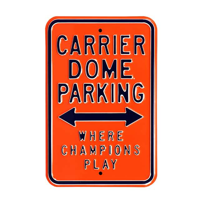 Syracuse Orange Steel Parking Sign-Where Champions Play   