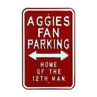 Texas A&M Aggies Steel Parking Sign-12th Man   