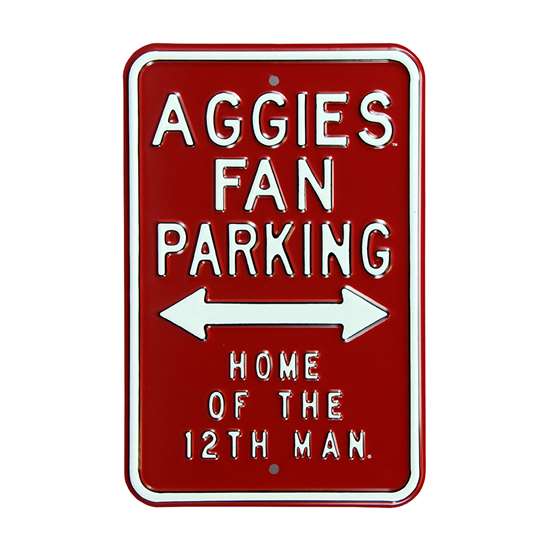 Texas A&M Aggies Steel Parking Sign-12th Man   