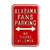 Alabama Crimson Tide Steel Parking Sign-No Tigers   