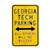 Georgia Tech Steel Parking Sign-All Others Buzzed   