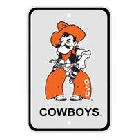 Oklahoma State Cowboys  Reflective Aluminum Parking Sign   