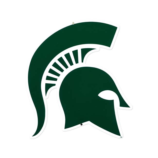 Michigan State Spartans Laser Cut Steel Logo Spirit Size-Sparty   