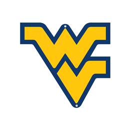 West Virginia Mountaineers Laser Cut Steel Logo Spirit Size-Primary Logo Yellow   