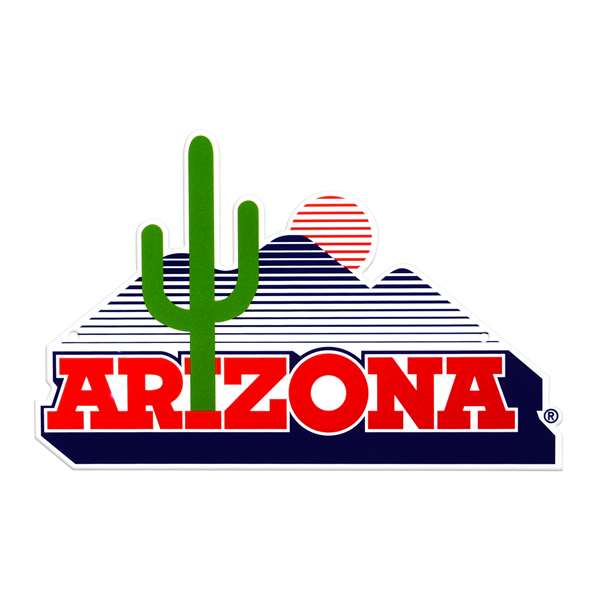 Arizona Wildcats Laser Cut Steel Logo Spirit Size-Vintage Cactus