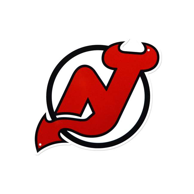 New Jersey Devils Laser Cut Steel Logo Spirit Size-Primary Logo