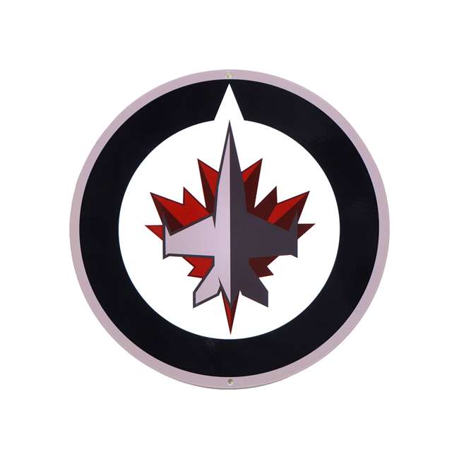 Winnipeg Jets Laser Cut Steel Logo Spirit Size-Primary Logo