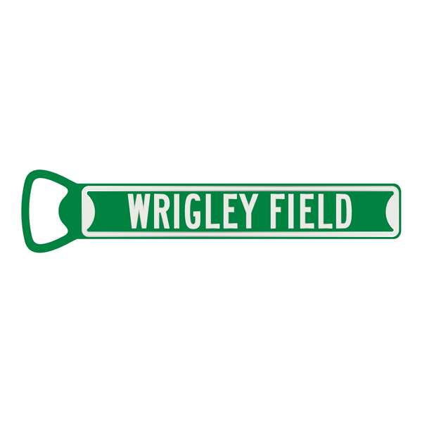 Chicago Cubs Steel Bottle Opener 7 Inch Magnet-Wrigley Field