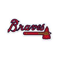 Atlanta Braves Laser Cut Logo Steel Magnet-Primary Logo    