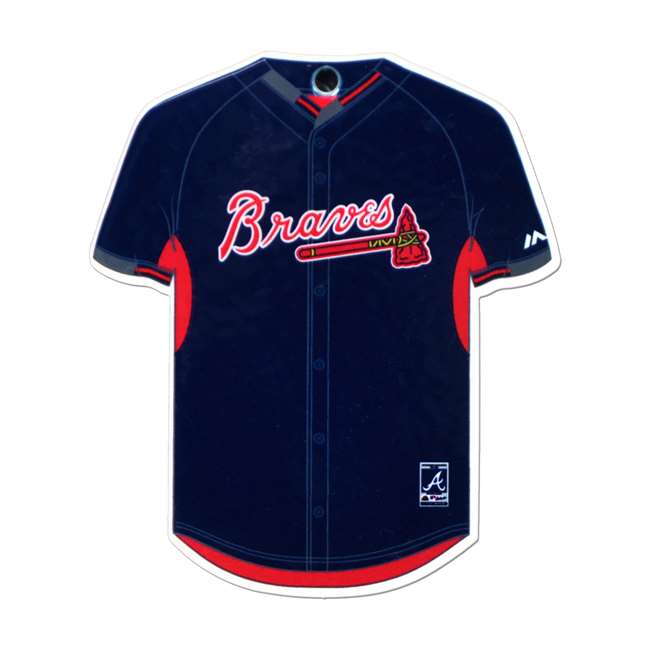 Atlanta Braves Laser Cut Logo Steel Magnet-BP Jersey    