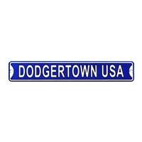 Los Angeles Dodgers Steel Street Sign 6" Magnet-DODGERTOWN USA   