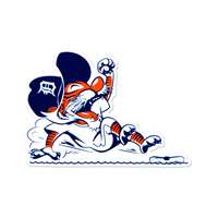 Detroit Tigers Laser Cut Logo Steel Magnet-Sliding Kitty    