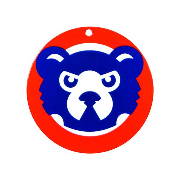 Chicago Cubs Laser Cut Logo Steel Magnet-1994 Bear                                    