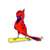 St Louis Cardinals Laser Cut Logo Steel Magnet-STL Clubhouse Bird                      