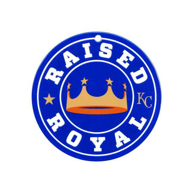 Kansas City Royals Laser Cut Logo Steel Magnet-Raised Royal