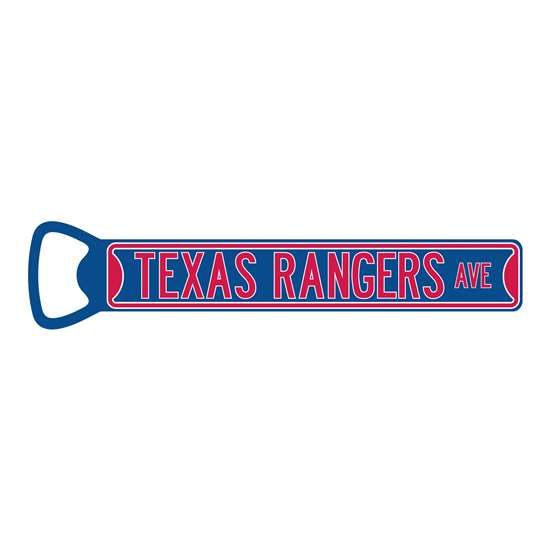Texas Rangers  Steel Bottle Opener 7" Magnet   