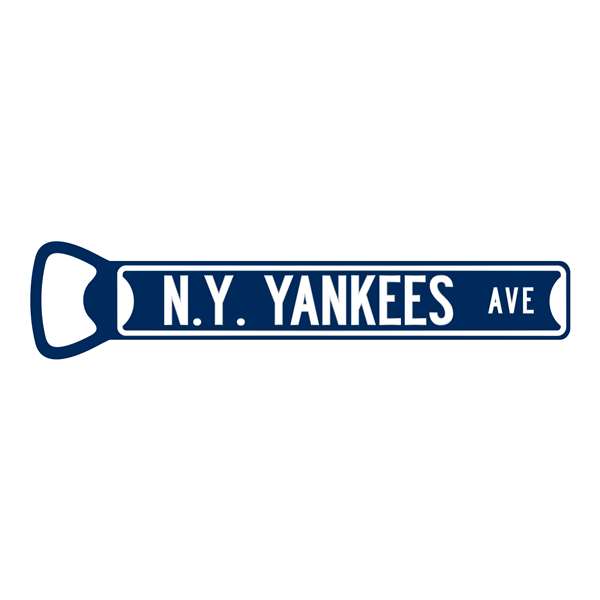New York Yankees  Steel Bottle Opener 7 Inch Magnet