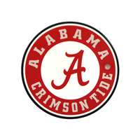 Alabama Crimson Tide Laser Cut Logo Steel Magnet-Circle Logo   