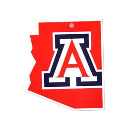 Arizona Wildcats Laser Cut Logo Steel Magnet-AZ State Shape   