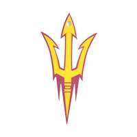 Arizona State Sun Devils Laser Cut Logo Steel Magnet-Primary   