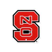 North Carolina State Laser Cut Logo Steel Magnet-Primary Logo   