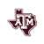 Texas A&M Aggies Laser Cut Logo Steel Magnet-Lonestar   