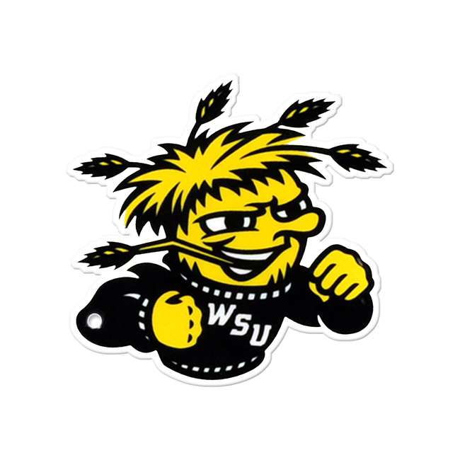 Wichita State Shockers Laser Cut Logo Steel Magnet-Primary Logo