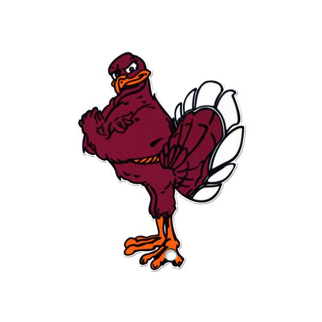 Virginia Tech Hokies Laser Cut Logo Steel Magnet-Hokie Bird