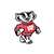 Wisconsin Badgers Laser Cut Logo Steel Magnet-Bucky Badger   