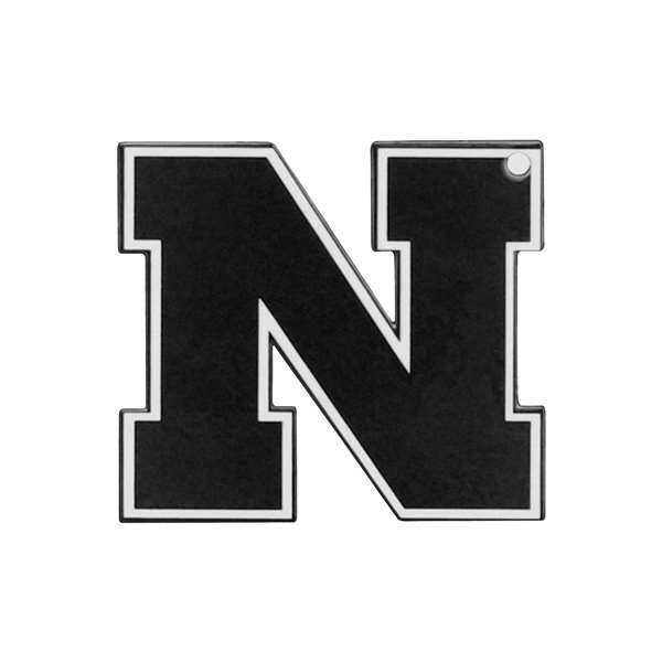 Nebraska Cornhuskers Laser Cut Logo Steel Magnet-Block N Black   