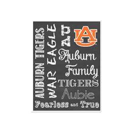 Auburn Tigers Laser Cut Logo Steel Magnet-Chalkboard Words   