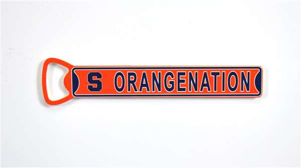 Syracuse Orange Steel Bottle Opener 7" Magnet   