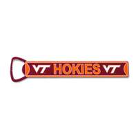 Virginia Tech Hokies Steel Bottle Opener 7 Inch Magnet HOKIES