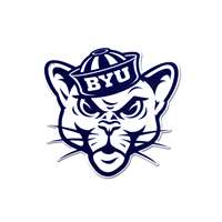 BYU Cougars Laser Cut Logo Steel Magnet-Sailor Cougar   