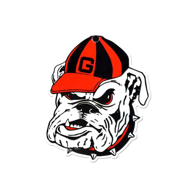 Georgia Bulldogs Laser Cut Logo Steel Magnet-Vintage Bulldog Head   