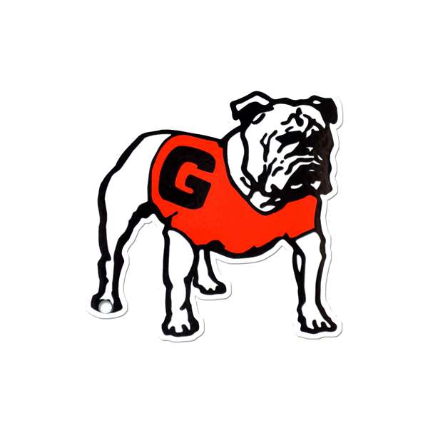 Georgia Bulldogs Laser Cut Logo Steel Magnet-Vintage Standing Bulldog