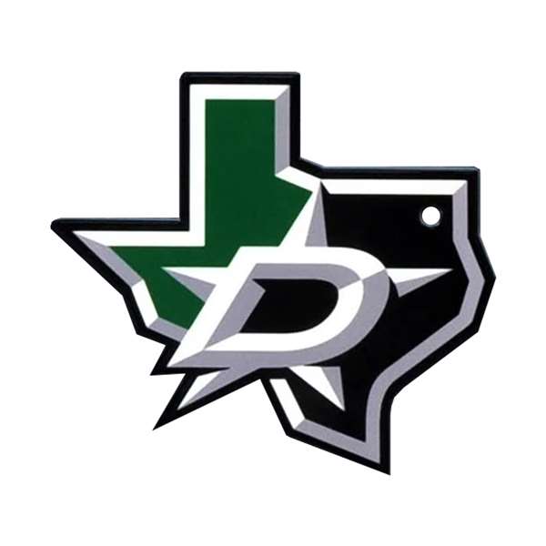 Dallas Stars Laser Cut Logo Steel Magnet-D Logo in State Outline   