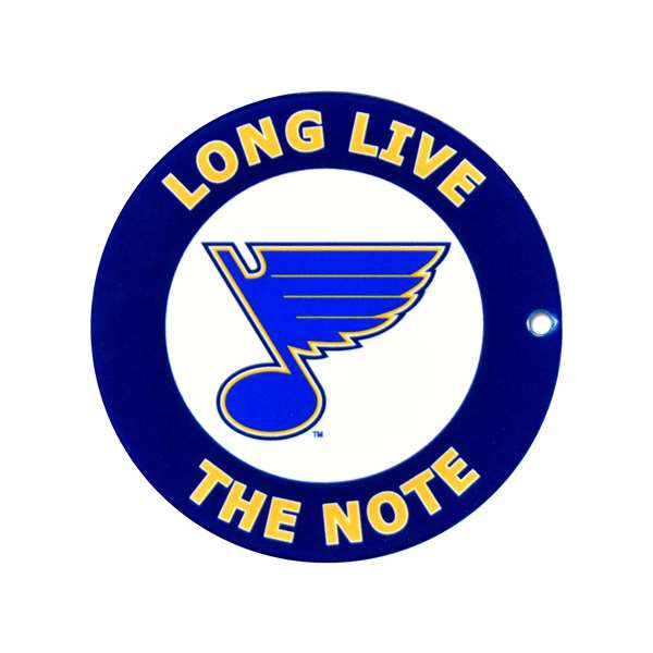 St Louis Blues Laser Cut Logo Steel Magnet-Long Live the Note