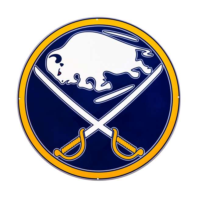 Buffalo Sabres Laser Cut Steel Logo Statement Size-Primary Logo   