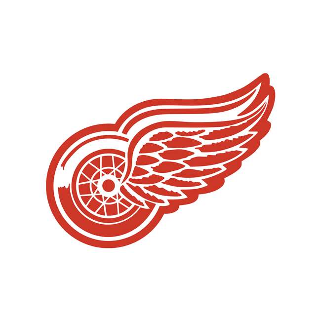 Detroit Red Wings Laser Cut Steel Logo Statement Size-Primary Logo