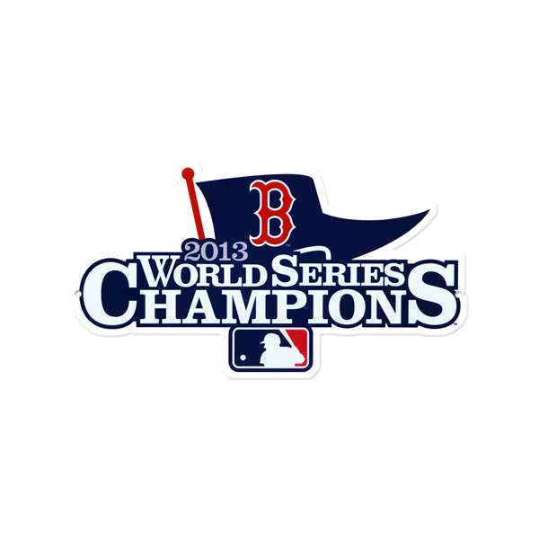 Boston Red Sox Laser Cut Steel Logo Spirit Size-WS 2013 Champions