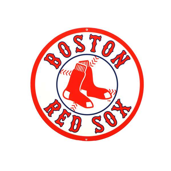 Boston Red Sox Laser Cut Steel Logo Spirit Size-Circle Logo
