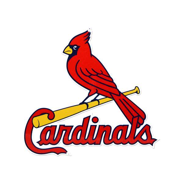 St Louis Cardinals Laser Cut Steel Logo Spirit Size-Bird on Bat