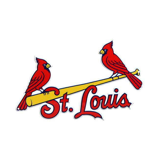 St Louis Cardinals Laser Cut Steel Logo Spirit Size-Two Birds on Bat