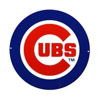 Chicago Cubs Laser Cut Steel Logo Spirit Size-Primary Circle Logo   